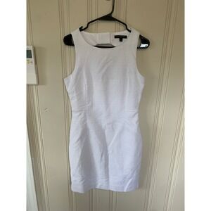 Banana Republic White Dress Sleeveless Cutout Back Career‎ Cocktail